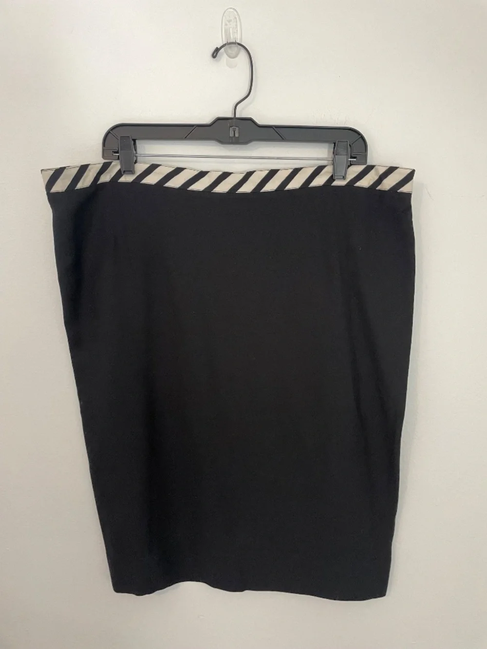 Vintage Christian Dior Blazer Skirt Suit Set Size 16 Black Zebra Stripe, 80s 90s